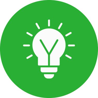 Ampul. Web simgesi basit illüstrasyon