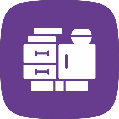 Tv Tablosu Basit Simgesi, Vektör İllüstrasyonu