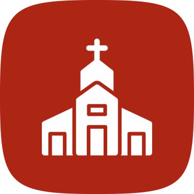 kilise simgesi vektör illüstrasyonu