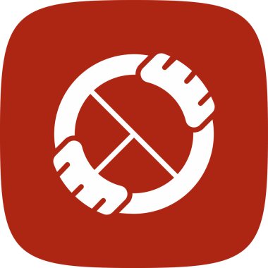 Direksiyon basit simgesi, vektör illüstrasyonu