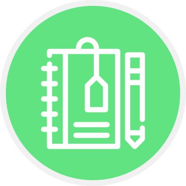 Kurumsal Kimlik Kılavuzu Satır Çemberi Basit Simge, Vektör Resimleri