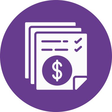 İş ve finans simgesinin vektör illüstrasyonu