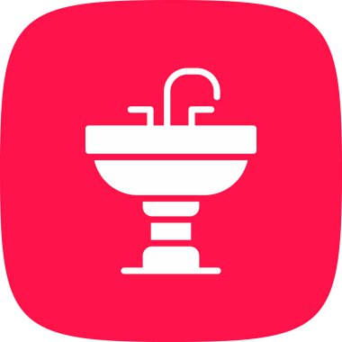 Lavabo Simgesi, Vektör İllüstrasyonu