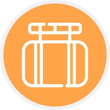 Mürekkep Satırı Çemberi Basit Simge, Vektör Resimleri