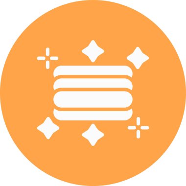 kek ikonu vektör illüstrasyonu