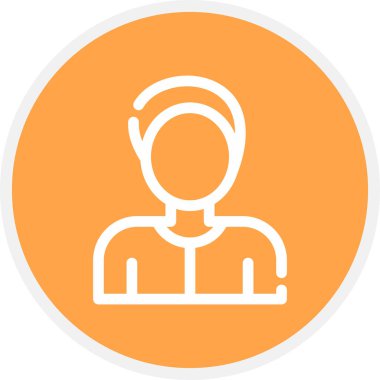 Hesap Satır Çemberi Basit Simge, Vektör İllüstrasyonu