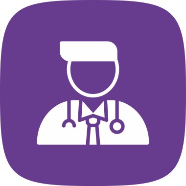 Doktor Basit Simge, Vektör İllüstrasyonu