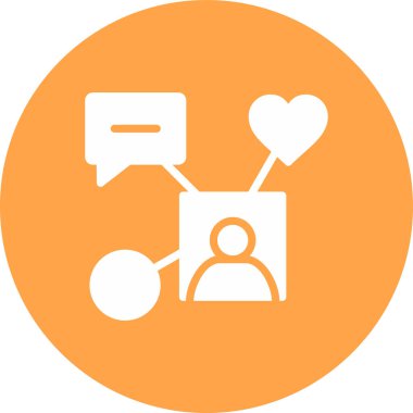 Sohbet simgesi vektör illüstrasyonu