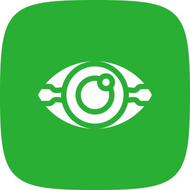 Basit katarakt simgesi, vektör illüstrasyonu