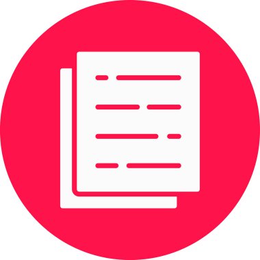 Dosya. Web simgesi basit illüstrasyon