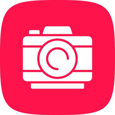 Kamera. Web simgesi basit illüstrasyon