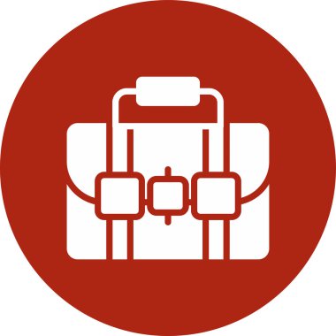 sırt çantası simgesi, vektör illüstrasyonu