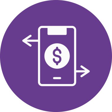 Dolar. Web simgesi basit illüstrasyon