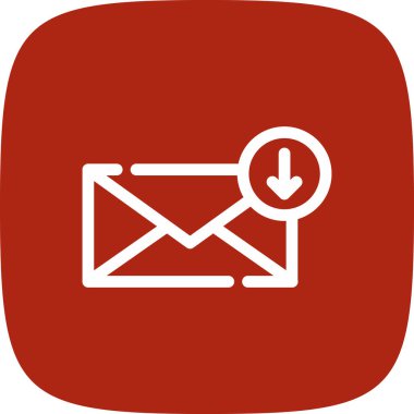 E- posta İndir Basit Simge, Vektör İllüstrasyonu