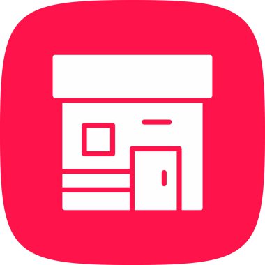 ev basit simgesi, vektör çizim