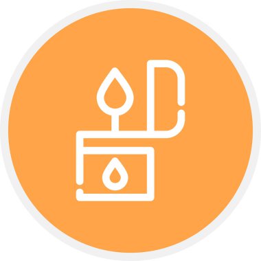 Açık Satır Çemberi Basit Simge, Vektör Resimleri