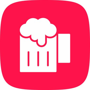 Bira basit simgesi, vektör illüstrasyonu