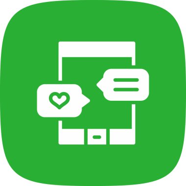 Vektör sohbet simgesi illüstrasyonu