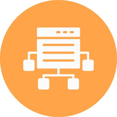 dosya dizini simgesi, vektör illüstrasyonu