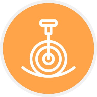 Tek Döngü Performans Çizgisi Çemberi Basit Simge, Vektör Resimleri