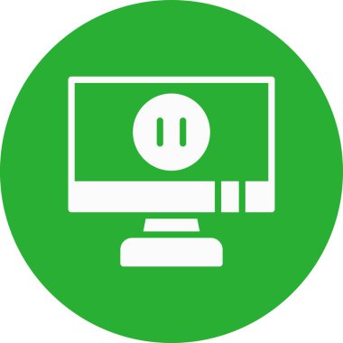 Ekran simgesi vektör illüstrasyonunu izle