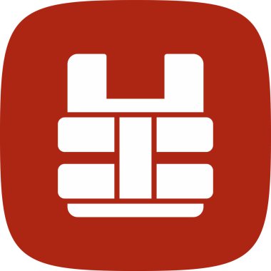 Ceket Basit Simgesi, Vektör İllüstrasyonu