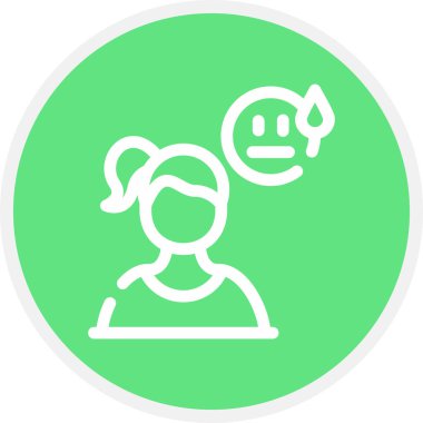 Uygunsuz Satır Çemberi Basit Simge, Vektör Resimleri