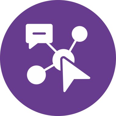 Bir sohbet simgesinin vektör illüstrasyonu