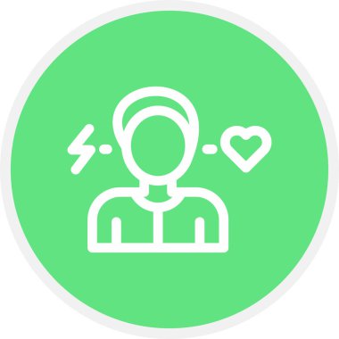 Davranış Çizgisi Çemberi Basit Simge, Vektör Resimleri