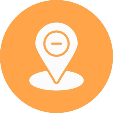 konum haritası pin simgesi düz biçimli