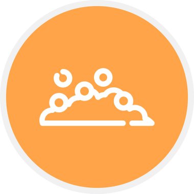 Sabun köpükleri Satır Çemberi Basit Simge, Vektör Resimleri