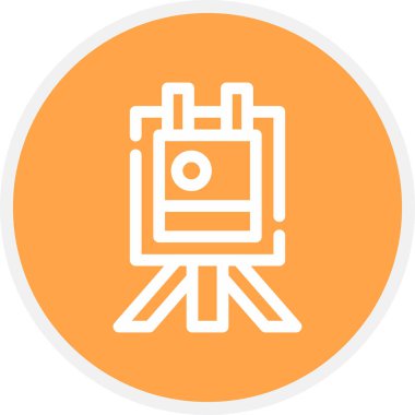 Canvas Çizgisi Çemberi Basit Simge, Vektör ResmiComment