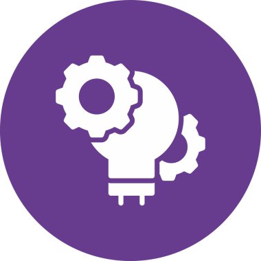 Ampul vektör simgesi. İllüstrasyon düz grafik tasarımı