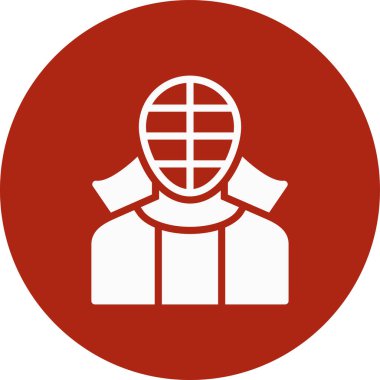 Kendo Basit Simgesi, Vektör İllüstrasyonu