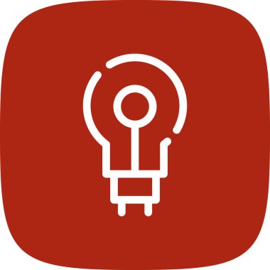 fikir basit simgesi, vektör çizim