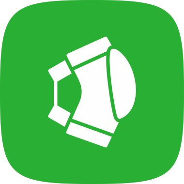 Kneepad Basit Simge, Vektör İllüstrasyonu