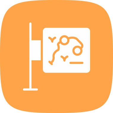 basit kutsal kişilerin resmi, vektör çizim Haritası