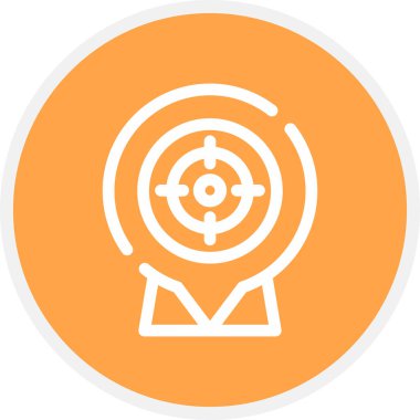 Gps Satır Çemberi Basit Simge, Vektör ResmiComment