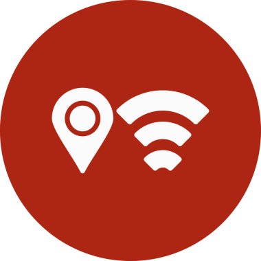 wifi pin vektör simgesi