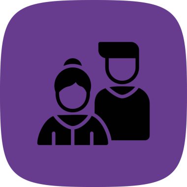 aile simgesi vektör illüstrasyonu