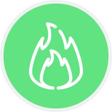 Ateş Hattı Çemberinde Basit Simge, Vektör Resimleri