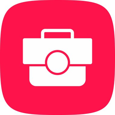 Kamera fotoğraf simgesi, vektör çizim