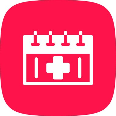 Takvim basit simgesini, vektör çizim