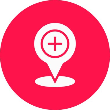 Harita iğnesi. Basit resimleme