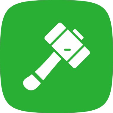 basit kutsal kişilerin resmi, vektör çizim çekiç