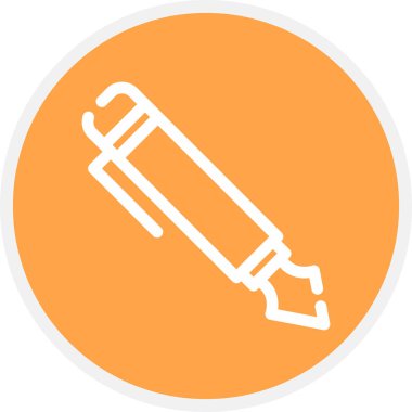 Dolma Kalemi Çemberi Basit Simge, Vektör Resimleri