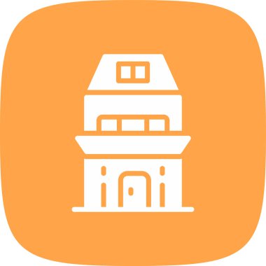 basit simgesi bina, illüstrasyon vektör