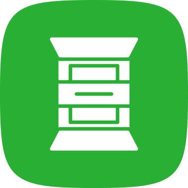 Aperatif basit simgesi, vektör çizim