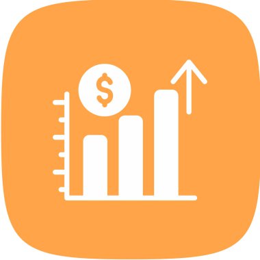 Ekonomi Basit Simge, Vektör İllüstrasyonu