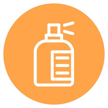 Sprey Şişe Çizgisi Çemberi Basit Simge, Vektör Resimleri